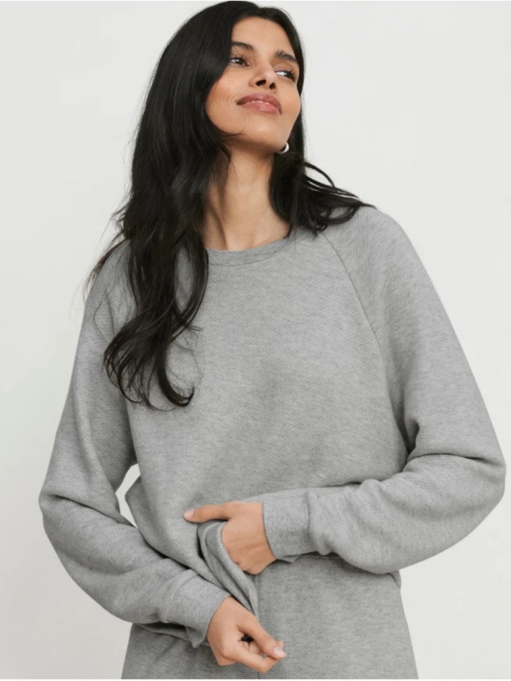 Jenni Kayne Heather Gray Crewneck Sweatshirt